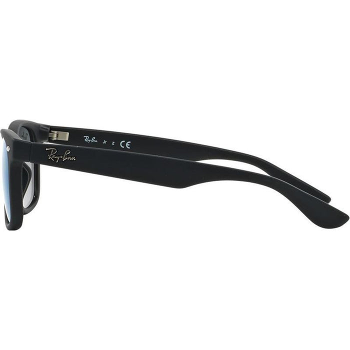 9052S Junior New Wayfarer, Matte Black/Blue Mirror Lenses