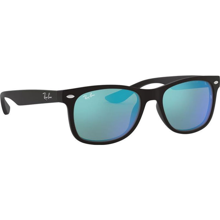 9052S Junior New Wayfarer, Matte Black/Blue Mirror Lenses