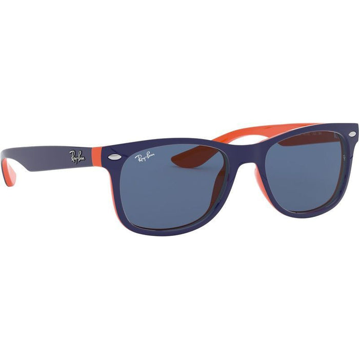 9052S Junior New Wayfarer, Blue on Orange/Blue Lenses