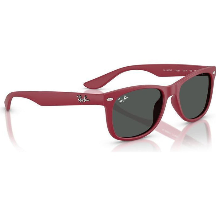 9052S Junior New Wayfarer, Rubber Bordeaux/Dark Grey Lenses