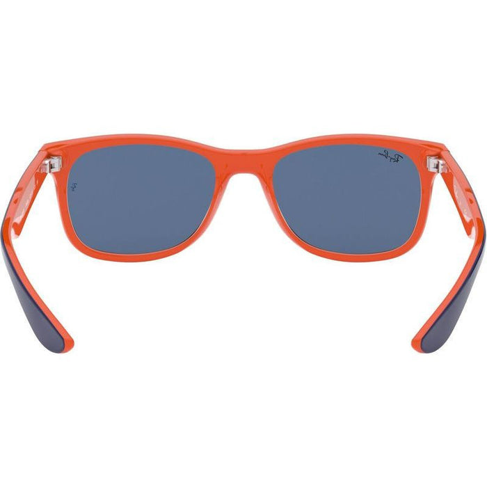 9052S Junior New Wayfarer, Blue on Orange/Blue Lenses