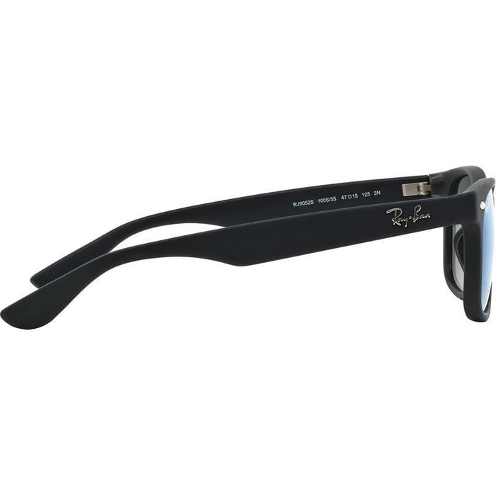 9052S Junior New Wayfarer, Matte Black/Blue Mirror Lenses