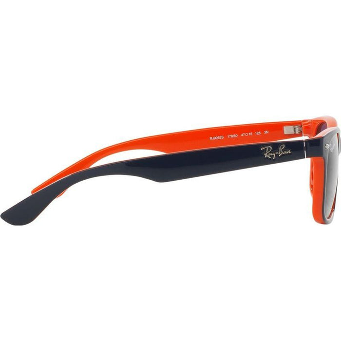 9052S Junior New Wayfarer, Blue on Orange/Blue Lenses