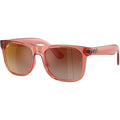 9069S, Transparent Red/Red Brown Gradient Mirror Lenses