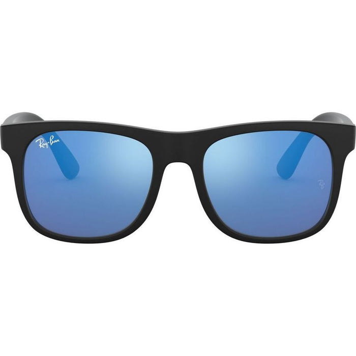 9069S, Black Rubber/Blue Mirror Lenses