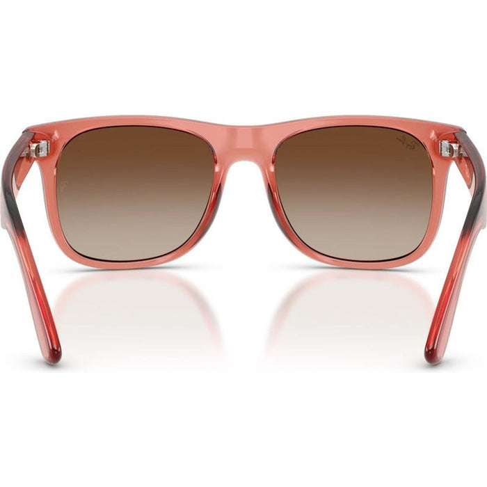 9069S, Transparent Red/Red Brown Gradient Mirror Lenses
