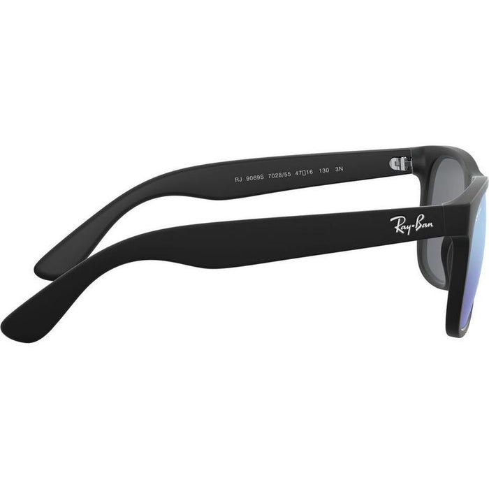 9069S, Black Rubber/Blue Mirror Lenses