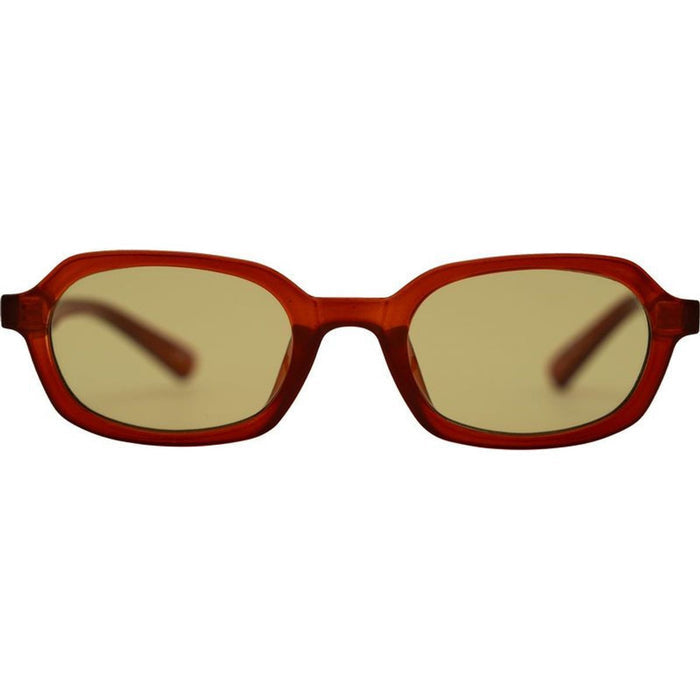 Abby, Burgundy/Light Green Lenses