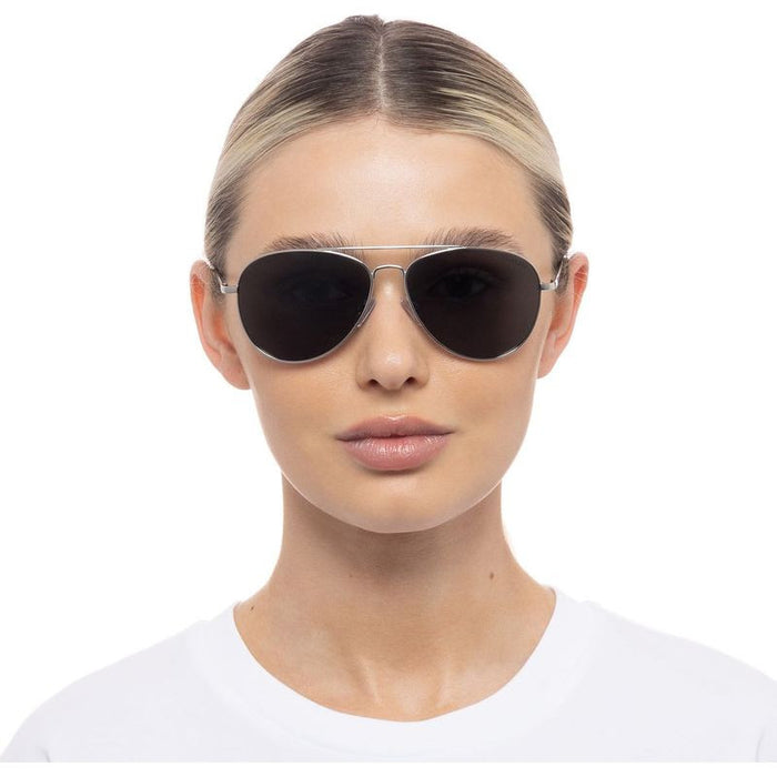 Acacia Small, Silver/Smoke Polarised Lenses