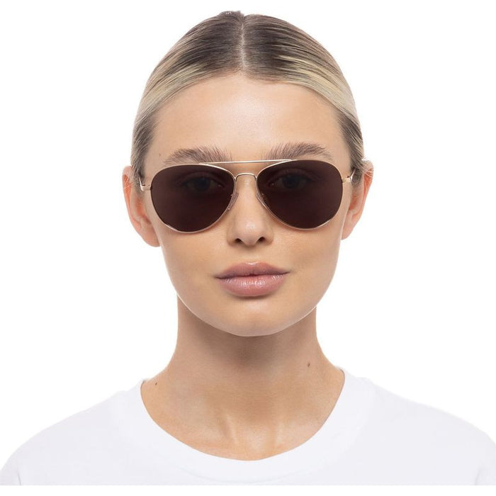 Acacia Small, Rose Gold/Brown Polarised Lenses