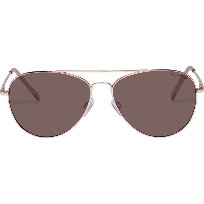 Acacia Small, Rose Gold/Brown Polarised Lenses