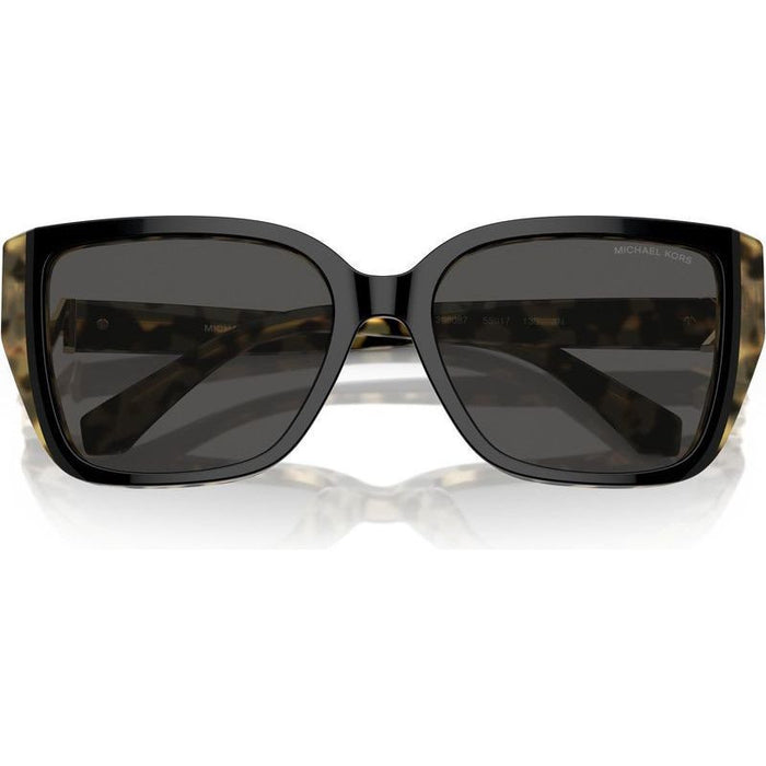 Acadia MK2199, Bi-Layer Black and Amber Tortoise/Dark Grey Lenses 57 Eye Size
