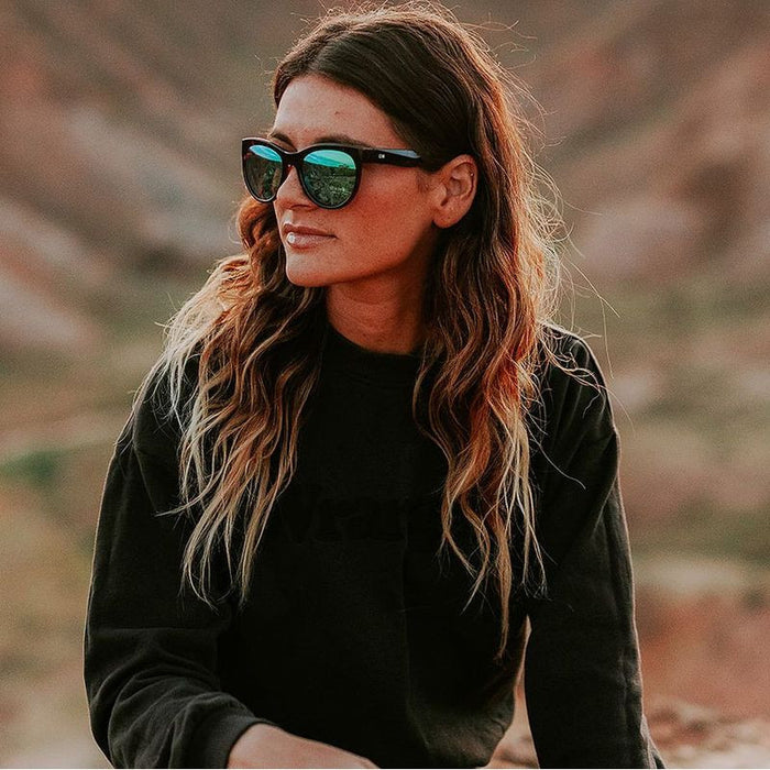 Aerial, Ochre Havana/L.I.T Green Mirror Glass Polarised Lenses