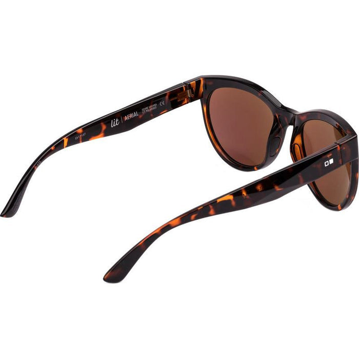 Aerial, Ochre Havana/L.I.T Green Mirror Glass Polarised Lenses