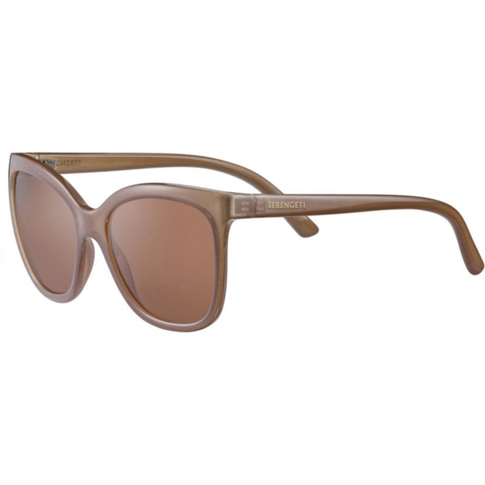Agata, Shiny Espresso/Drivers Gradient Polarised Photochromic Glass Lenses