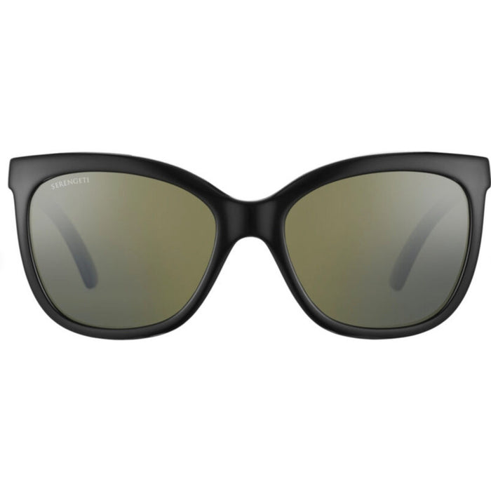 Agata, Shiny Black/555nm Polarised Photochromic Glass Lenses