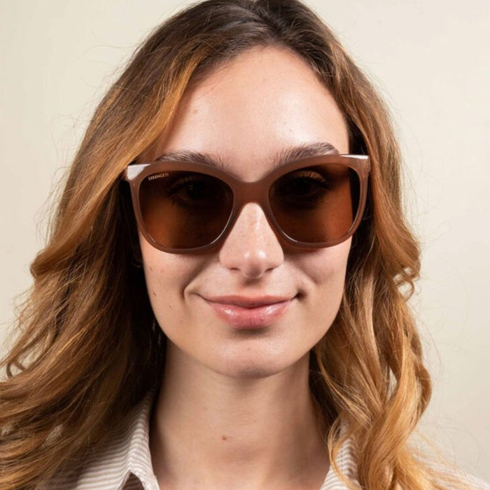 Agata, Shiny Espresso/Drivers Gradient Polarised Photochromic Glass Lenses