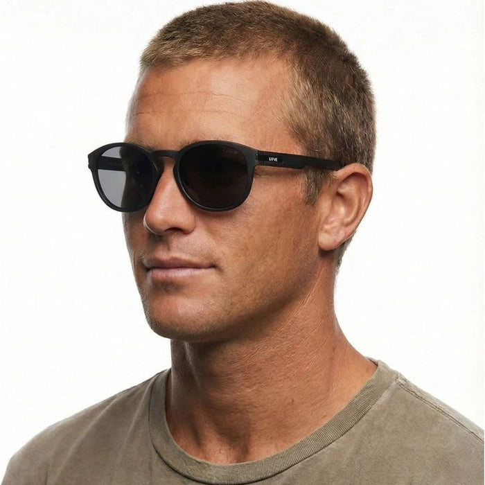 Agus, Matte Black/Grey Polarised Lenses