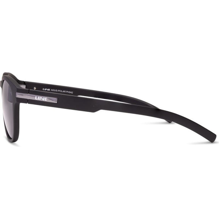 Agus, Matte Black/Grey Polarised Lenses
