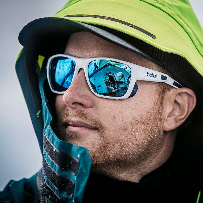 Airdrift, Matte White and Navy/Volt Offshore Polarised Lenses