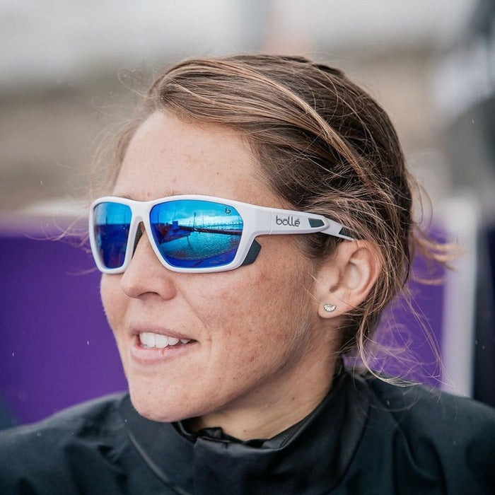 Airfin, Matte White and Grey/Volt Offshore Polarised Lenses