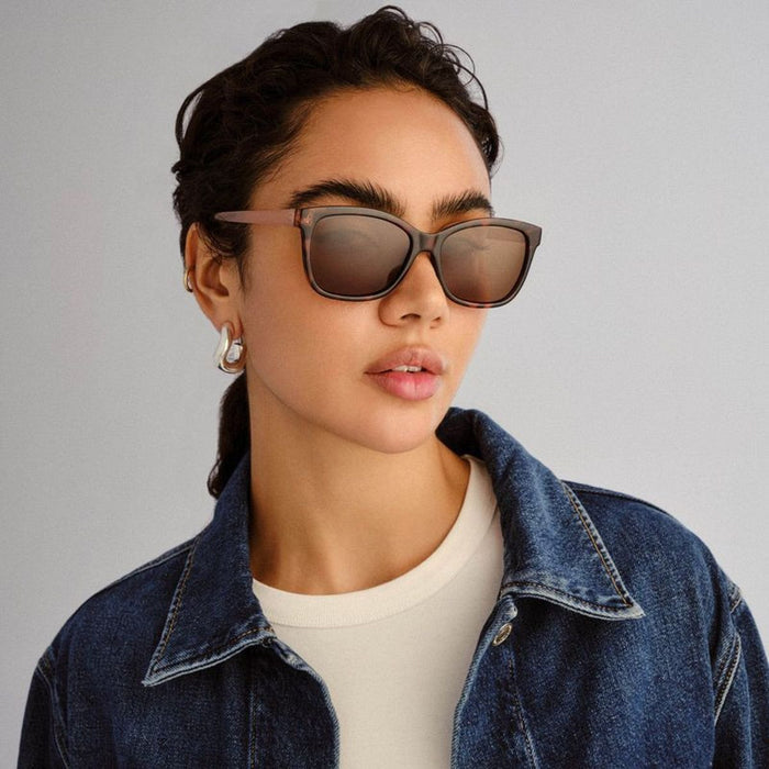 Allambie Petite, Dark Tort and Tan/Brown Polarised Lenses