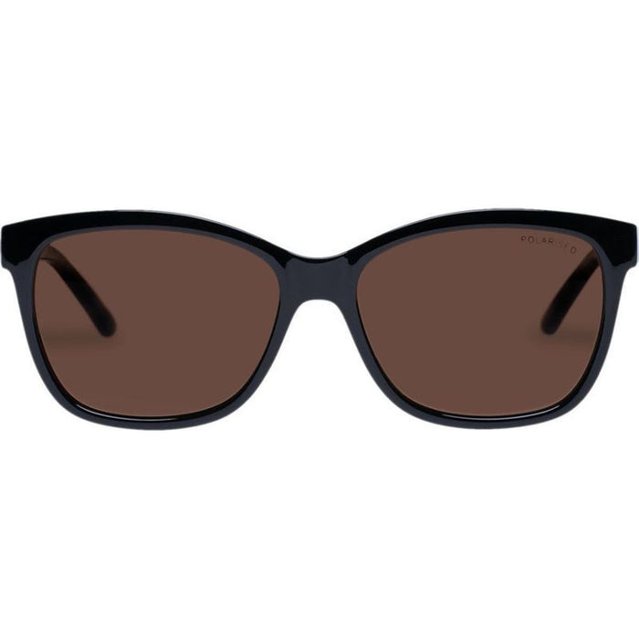 Allambie Petite, Black and Charcoal Tort/Brown Polarised Lenses