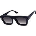 Alta II, Gloss Black with Silver Metal/Black Gradient Lenses
