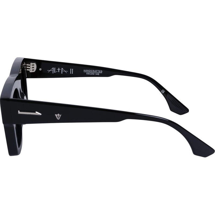 Alta II, Gloss Black with Silver Metal/Black Gradient Lenses