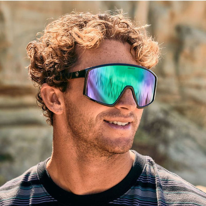 Amped, Black Multi/Green LL Ionised Lenses