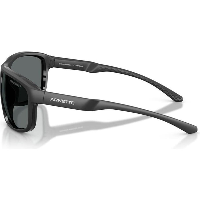 AN4374, Matte Recycled Black/Dark Grey Polarised Lenses