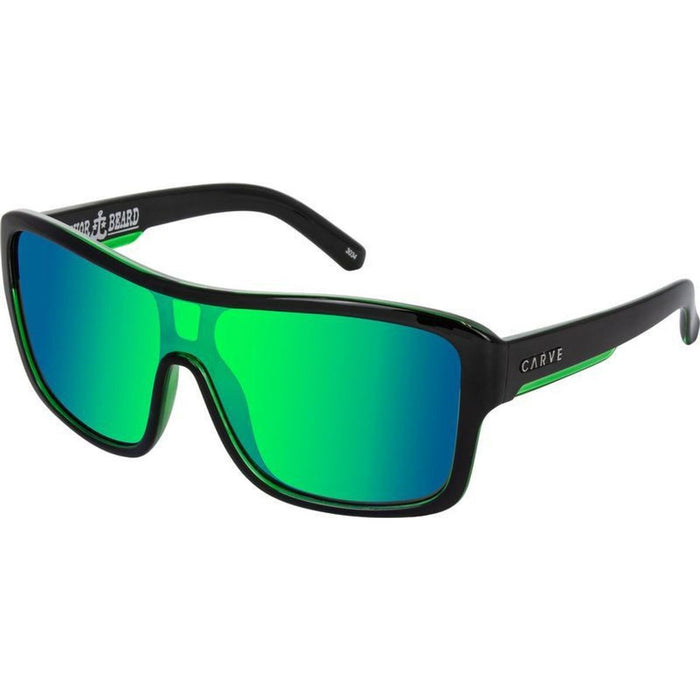Anchor Beard, Black/Green Mirror Lenses