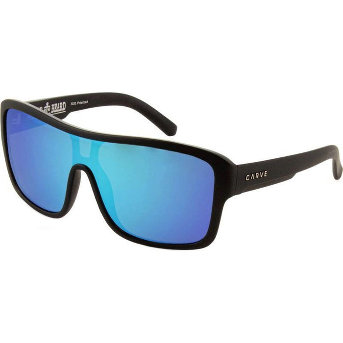 Anchor Beard, Matte Black/Blue Mirror Polarised Lenses