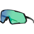 Apex X, Matte Black Splatter/Green Mirror Lenses