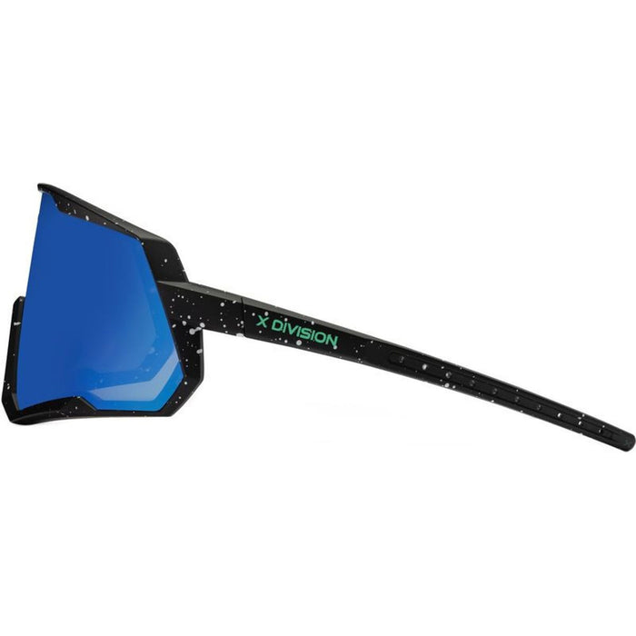 Apex X, Matte Black Splatter/Green Mirror Lenses