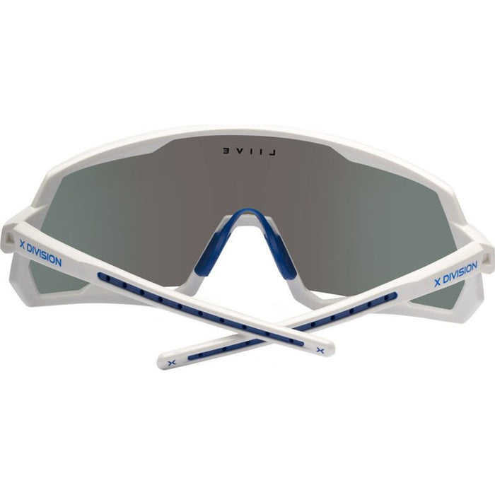 Apex X, White/Blue Mirror Lenses