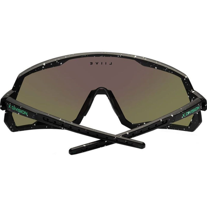 Apex X, Matte Black Splatter/Green Mirror Lenses