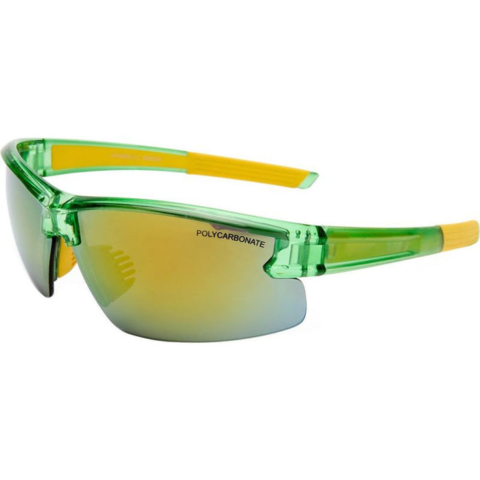 Armadillo - Kids, Matte Crystal Green/Yellow Mirror Lenses