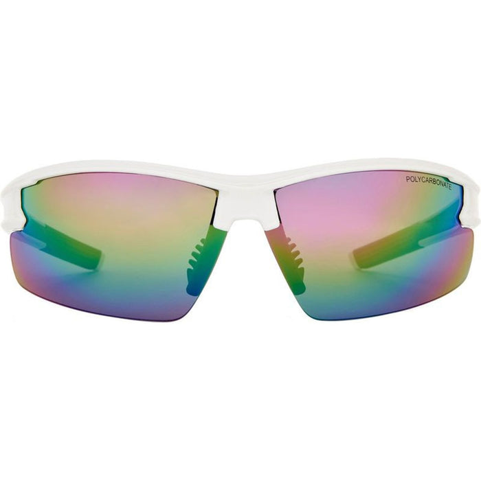 Armadillo - Kids, White and Grey/Rainbow Mirror Lenses