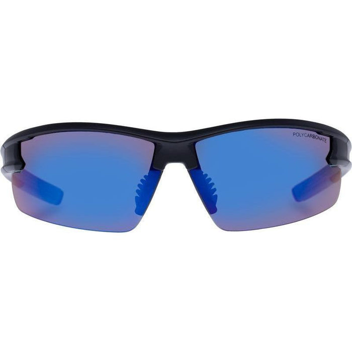 Armadillo - Kids, Matte Black and Blue/Blue Mirror Lenses