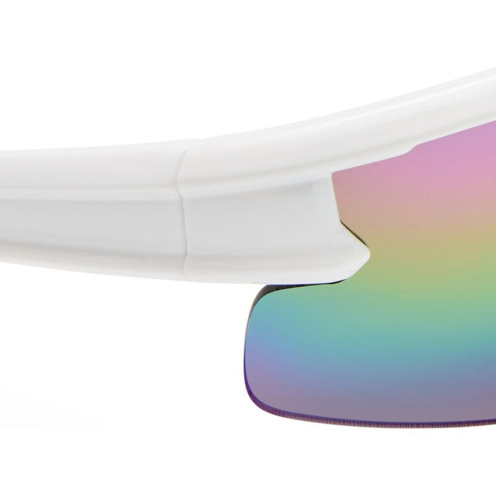 Armadillo - Kids, White and Grey/Rainbow Mirror Lenses