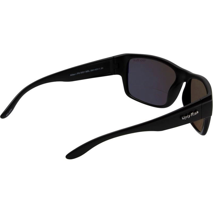 Atlas, Matte Black/Bifocal +2.5 Smoke Polarised Lenses