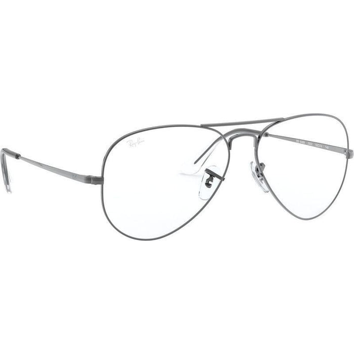 Aviator RX6489, Gunmetal/Clear Lenses 55 Eye Size