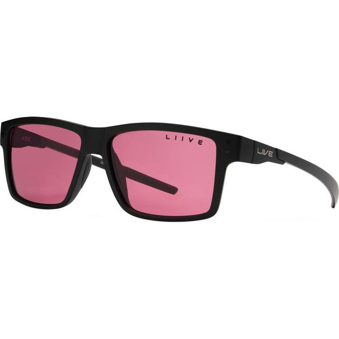 Axis X, Matte Black/Pink Lenses