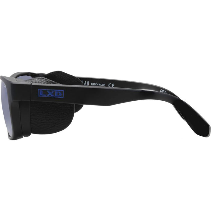 LXD Baja Black Blue Mirror Temple