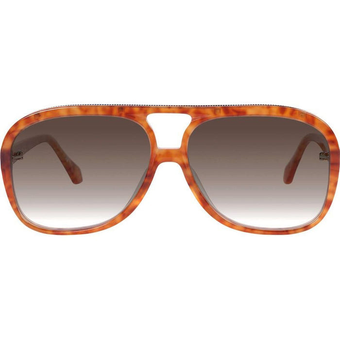 Bang Bang, Tiger Tort with Gold Metal Trim/Brown Gradient Lenses