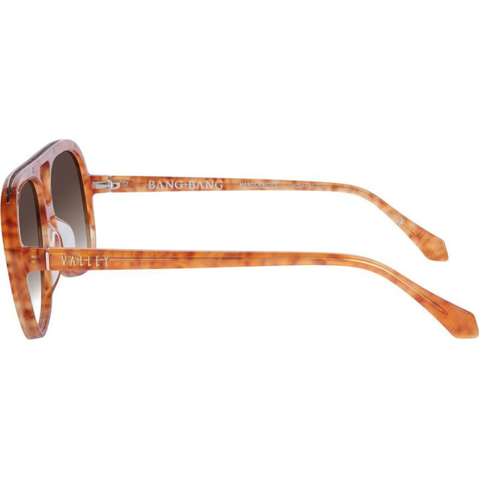 Bang Bang, Tiger Tort with Gold Metal Trim/Brown Gradient Lenses