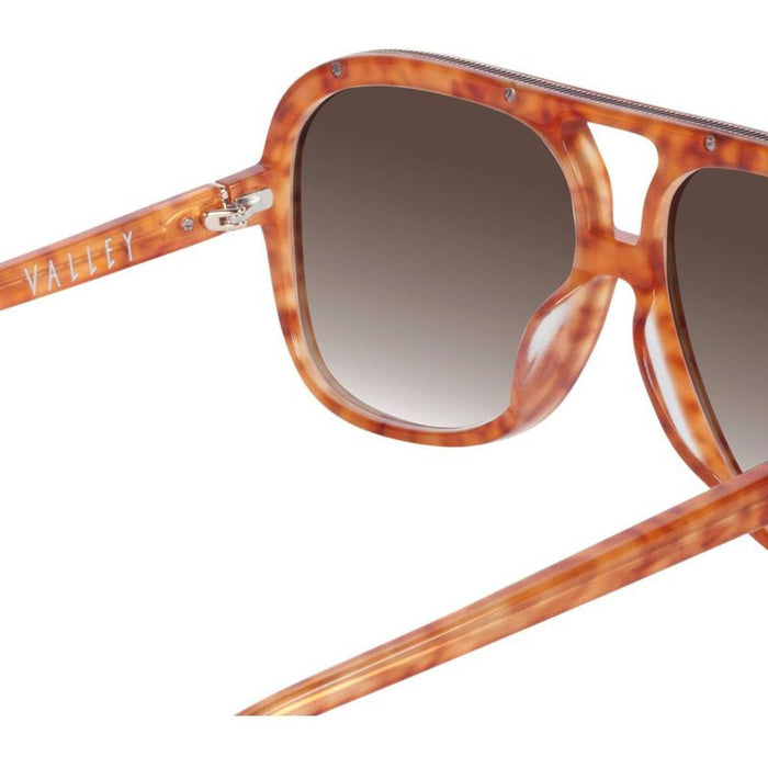 Bang Bang, Tiger Tort with Gold Metal Trim/Brown Gradient Lenses