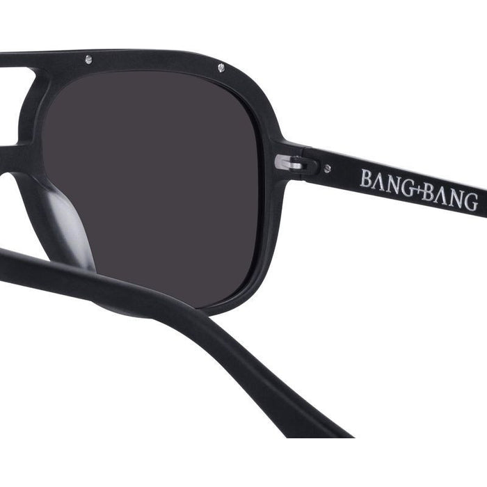 Bang Bang, Matte Black with Matte Black Metal/Black Lenses