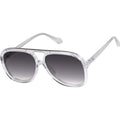 Bang, Crystal with Silver Metal Trim/Black Gradient Lenses